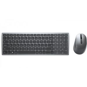 DELL Q TR KM7120W 580-AIWJ Çoklu Cihaz Kablosuz Titanyum Gri Klavye Mouse Set