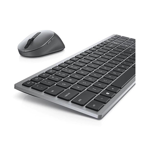 DELL Q TR KM7120W 580-AIWJ Çoklu Cihaz Kablosuz Titanyum Gri Klavye Mouse Set