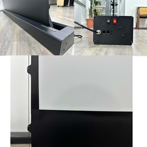CODEGEN 212x123 cm Taşınabilir Portatif Elektrikli Pull Up Floor Screen Projeksiyon Perdesi PEX-200