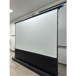 CODEGEN 212x123 cm Taşınabilir Portatif Elektrikli Pull Up Floor Screen Projeksiyon Perdesi PEX-200