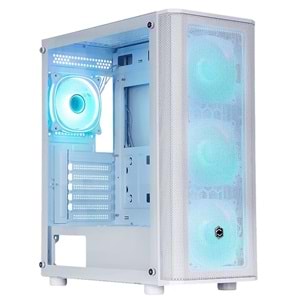 FRISBY 650w 80+ CM-106 ARGB Gaming Mid-Tower PC Kasası Beyaz