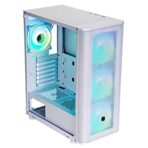 FRISBY 650w 80+ CM-106 ARGB Gaming Mid-Tower PC Kasası Beyaz