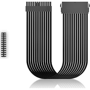 DEEPCOOL EC300-24P-BK 24-Pin ATX Örgülü Güç Kaynağı Uzatma Kablosu (Siyah)