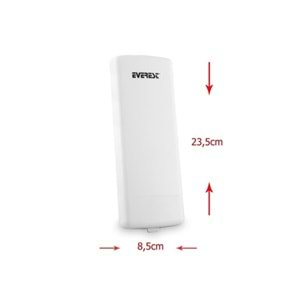 Everest EWN-220POE Bina Dışı Uzun Mesafe Destekli 5,8Ghz 300Mbps Repeater + Access Point Kablosuz Router