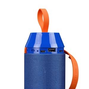 Hytech HY-S64BT Mavi Bluetooth-Usb -Aux -TF Card 3.7V 1200mAh Taşınabilir Speaker