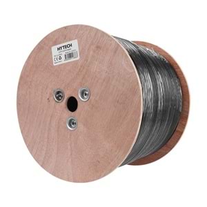 Hytech HY-CAT619 305m Gri/Siyah 0,51mm 23awg UTP CAT6 Dış Ortam Kablosu