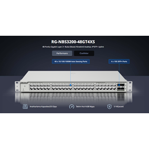 RUIJIE 48port RG-NBS3200-48GT4XS GIGABIT 4X-10GbE SFP Yönetilebilir Switch 