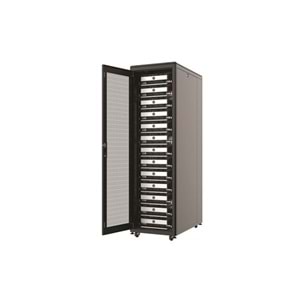 AGER 32U 600x800mm Dikili Tip Siyah Kabinet Vega AG-VB32U6080S1 Cam Kapak 