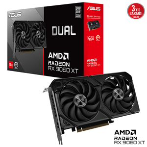 ASUS 16GB DUAL RX9060XT-16G GDDR6 128bit HDMI-DP PCIE 5.0