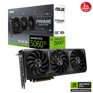 ASUS 8GB PRIME RTX5060TI-O8G GDDR7 128bit HDMI DP PCIe 5.0