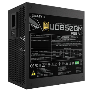 GIGABYTE 850W 80+ GOLD GP-UD850GM PG5 V2 Tam Modüler Power Supply
