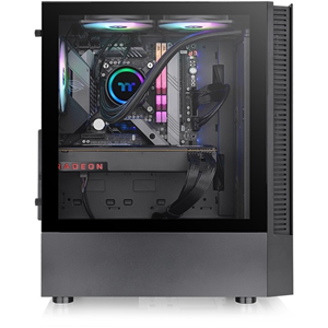 THERMALTAKE 650W 80+ View 200 TG CA-3X3-65M1WE-00 4-ARGB Fanlı Gaming Mid-Tower PC Kasası