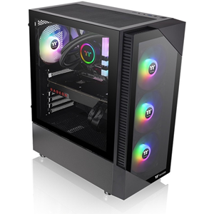 THERMALTAKE 650W 80+ View 200 TG CA-3X3-65M1WE-00 4-ARGB Fanlı Gaming Mid-Tower PC Kasası