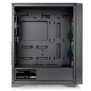 THERMALTAKE 650W 80+ BRONZE V290 TG CA-3Z7-65M1WE-00 3-ARGB FANLI Gaming Mid-Tower PC Kasası