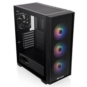 THERMALTAKE 650W 80+ BRONZE V290 TG CA-3Z7-65M1WE-00 3-ARGB FANLI Gaming Mid-Tower PC Kasası