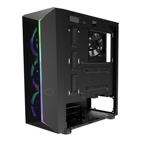 COOLERMASTER 650W 80+ BRONZE CMP510 TG CP510-KGNN65-S01 4-ARGB Fanlı Gaming Mid-Tower PC Kasası