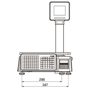 CAS CL3000 P 15 KG RS232 / Ethernet Boyunlu Barkodlu Terazi