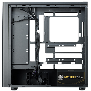 COOLERMASTER 750w 80+ Gold Elite 502 TG E502-KGNN75-S00 Gaming Mid-Tower PC Kasası