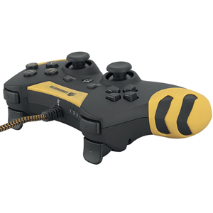 GAMEBOOSTER GB-J54Y USB Kablolu Oyun Kolu, Çift Titreşim Motorlu, Ergonomik Sarı Tasarım, PC ve PS3 Uyumlu Gamepad