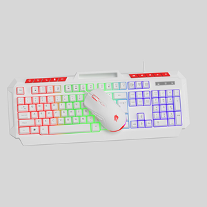 GAMEBOOSTER KM-11W Knight Kablosuz Multimedyalı Klavye-Mouse Set Beyaz (Tek USB Alıcı ile Çift Cihaz Bağlantısı)