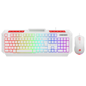 GAMEBOOSTER KM-11W Knight Kablosuz Multimedyalı Klavye-Mouse Set Beyaz (Tek USB Alıcı ile Çift Cihaz Bağlantısı)
