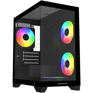 GAMEBOOSTER 600W GB-M6001B 4-Rainbow Fanlı Gaming Mid-Tower PC Kasası