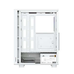 POWERBOOST 650W 80+ BRONZE PB-A5065W-650w 4-ARGB Fanlı Gaming Mid-Tower PC Kasası