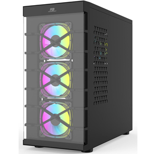 POWERBOOST PB-GR222BB 7-RGB Fanlı Gaming Mid-Tower PC Kasası