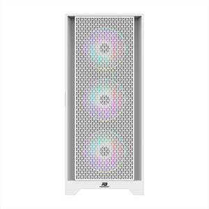 POWERBOOST PB-P1601BW 4-ARGB Fanlı Gaming EATX PC Kasası Beyaz