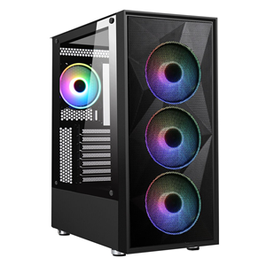 POWERBOOST 650W 80+ PB-P3509BB 4-ARGB Fanlı Gaming Mid-Tower PC Kasası