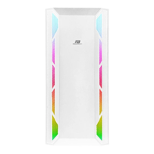 POWERBOOST VK-G3701W 3-RGB Fanlı Gaming Mid-Tower PC Kasası Beyaz