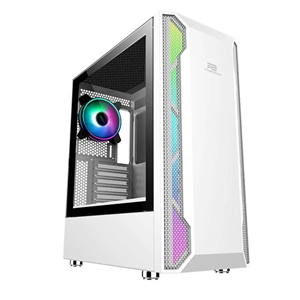 POWERBOOST VK-G3701W 3-RGB Fanlı Gaming Mid-Tower PC Kasası Beyaz