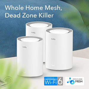 CUDY M1800-3 WIFI6 AX1800 Gigabit Mesh Touter 3'lü Set