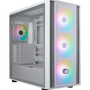 COOLERMASTER MasterBox 600 TG MB600-WGNN-S00 3-14CM ARGB Fanlı Gaming EATX PC Kasası Beyaz