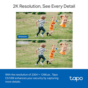 TP-LINK 3mp PT 3.9mm Wıfı Kablosuz Pan-Tilt IP Kamera Tapo C510W