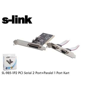 S-LINK SL-985-1P2 PCI 2port Serial & 1port Paralel Çevirici Kart