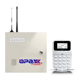 OPAX-2747+BGR-10+AKÜ GPRS&LAN ALARM PANELİ BGR-10 KABLOLU SİRENLİ FULL SET