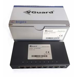 8 PORT VG-SW2008E GIGABIT Yönetilemez Switch METAL KASA