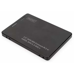 Digitus DA-71118 M.2-mSATA to 2.5 inch SATA Siyah Dönüştürücü Harddisk Kutusu