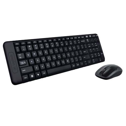 LOGITECH MK220 Kablosuz Q Trk Siyah Multimedya Klavye - Mouse Set 920-003163