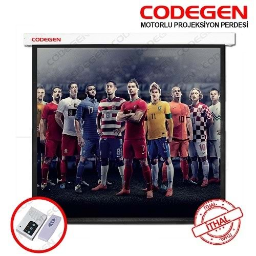 CODEGEN EX18 180x180 Motorlu Projeksiyon Perdesi