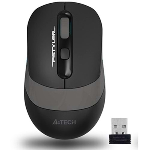 A4 TECH FG10 Kablosuz 2000dpi Optic Siyah/Gri Mouse