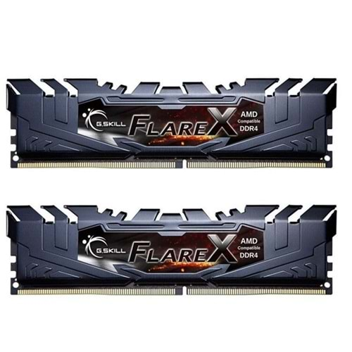 GSKILL 16GB (2X 8GB) DDR4 3200MHZ CL16 DUAL KIT PC RAM FLARE X F4-3200C16D-16GFX (AMD UYUMLU)