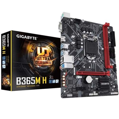 GIGABYTE B365M-H DDR4 M2 PCIe NVME HDMI PCIe 16X v3.0 1151p v2 mATX