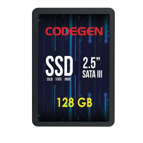 CODEGEN 128GB CDG-128GB-SSD25 560- 500MB/s SSD SATA-3 Disk