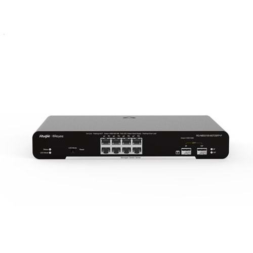 RUIJIE 8port 125w FULL PoE RG-NBS3100-8GT2SFP-P GIGABIT 2X SFP Yönetilebilir Switch