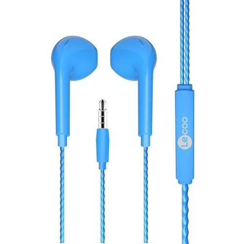 LENOVO LECOO EH104BL Stereo 3.5mm Jack Mavi Kulak İçi Mikrofonlu Kulaklık