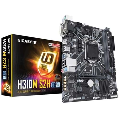 GIGABYTE H310M S2H DDR4 HDMI PCIe 16X v3.0 1151p mATX Kutu Açık (OUTLET)