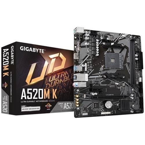 GIGABYTE A520M K DDR4 HDMI PCIe 16X v3.0 AM4 mATX