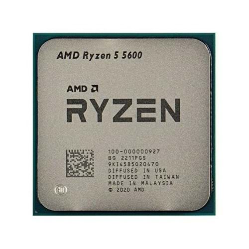 AMD RYZEN 5 5600 35MB 6çekirdekli VGA YOK AM4 65w Kutusuz+Fansız